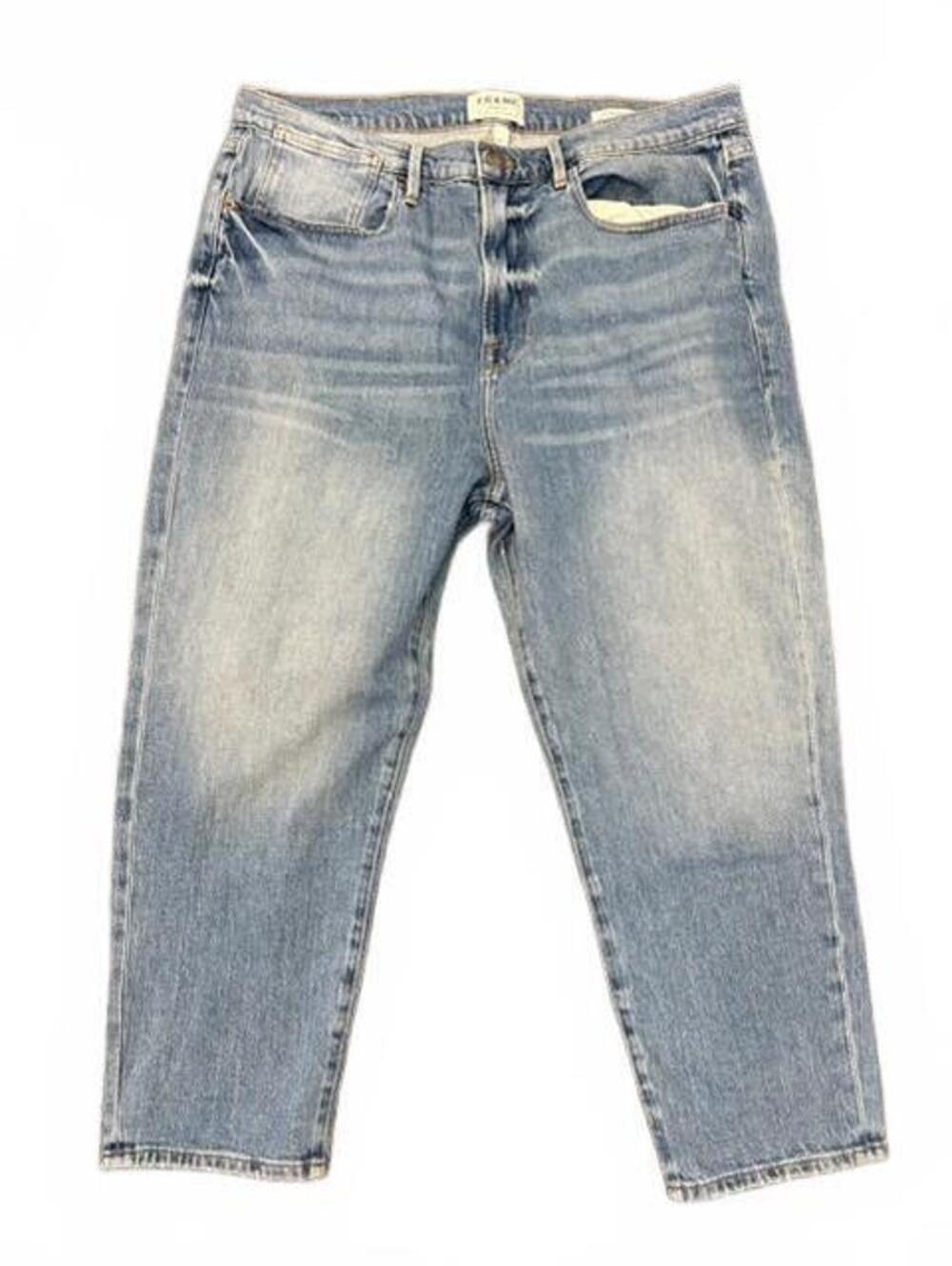 New Frame Denim Le Stevie Crop Blue Jeans 32